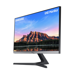 Samsung UR55, 28'', 4K UHD, LED IPS, must/hõbe - Monitor