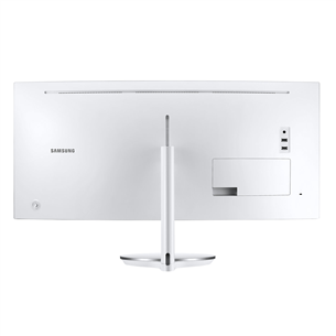 Samsung J791, 34", QHD, UltraWide QLED, 100 Hz, nõgus, valge - Monitor