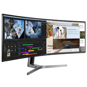 49" curved UltraWide QLED monitor Samsung