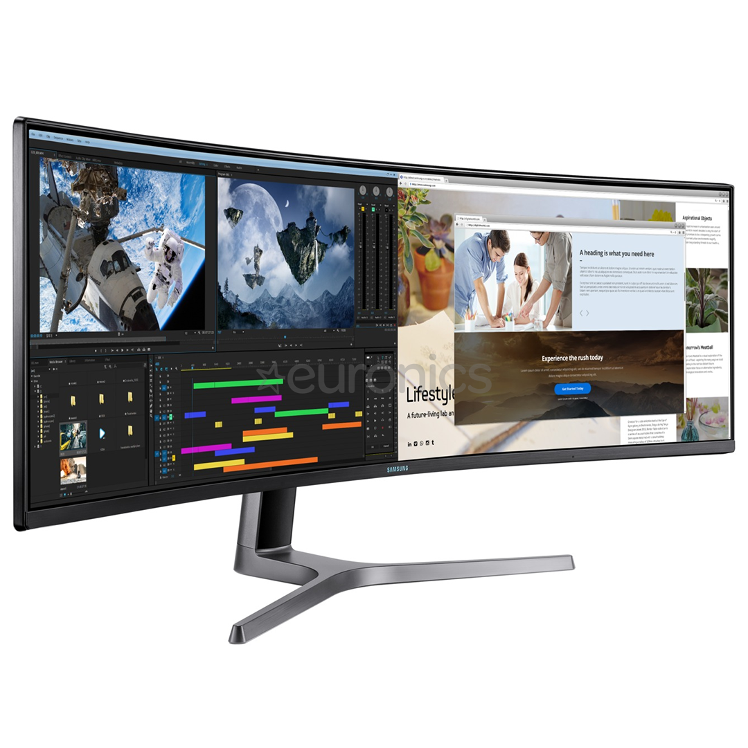 49" curved UltraWide QLED monitor Samsung