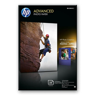 Photopaper HP Advanced Glossy 10 x 15 cm (25 sheets) Q8691A