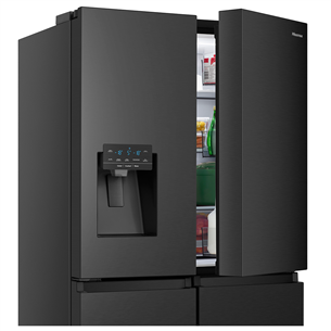 Hisense, диспенсер для воды, 585 л, высота 179 см, черный - SBS-холодильник