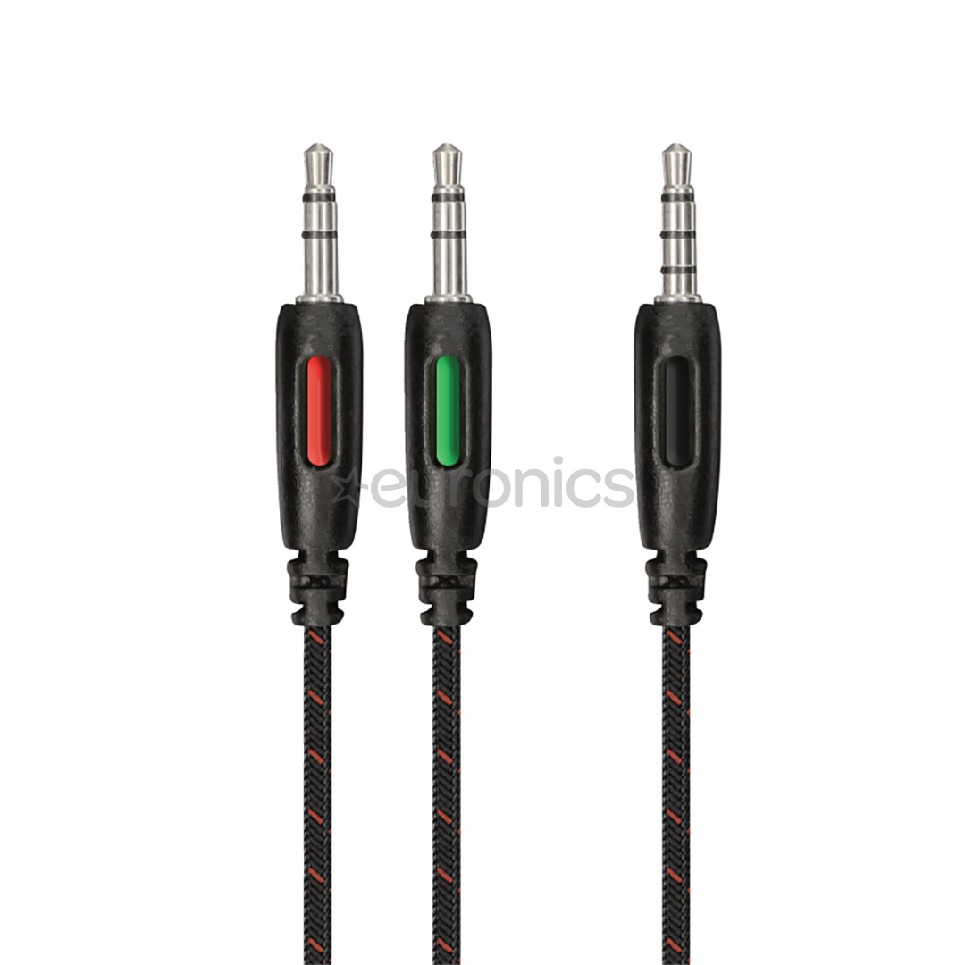 Trust GXT 323 Carus Gaming, must - Mänguri peakomplekt