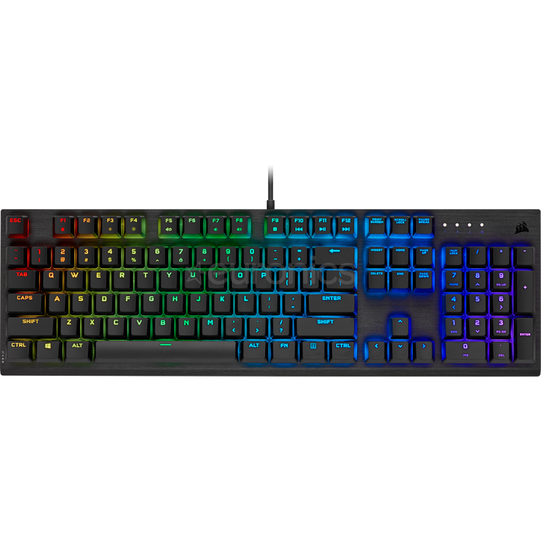Corsair K60 PRO Cherry Viola, SWE, black - Mechanical Keyboard