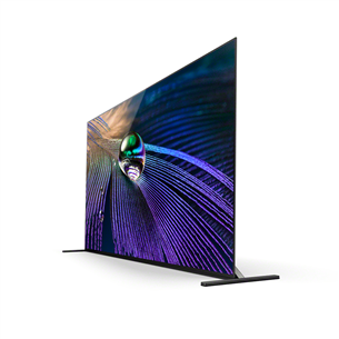 Sony XR A90J, 65", 4K UHD, OLED, боковые ножки, черный - Телевизор