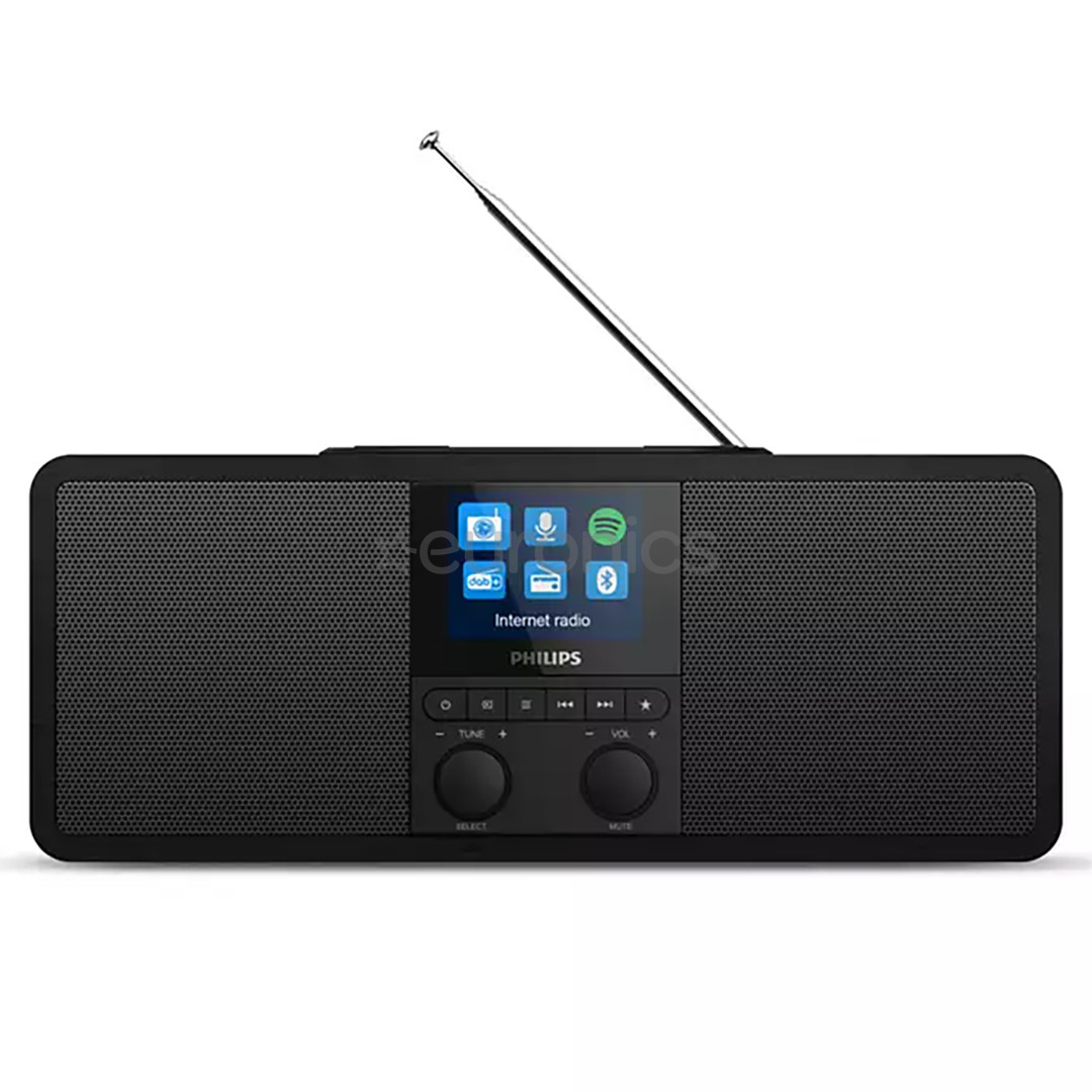 Philips TAR8805, FM, DAB+, Spotify connect, Bluetooth, juhtmevaba laadimine, must - Internetiraadio