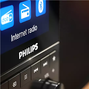 Philips TAR8805, FM, DAB+, Spotify connect, Bluetooth, juhtmevaba laadimine, must - Internetiraadio