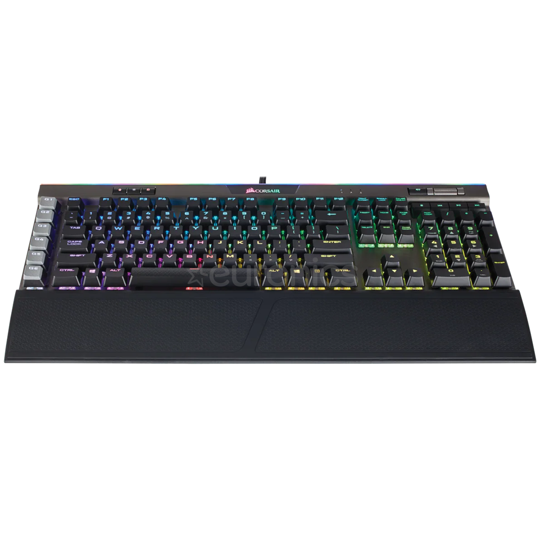 Corsair K95 Platinum Cherry MX Speed, SWE, must - Mehaaniline klaviatuur