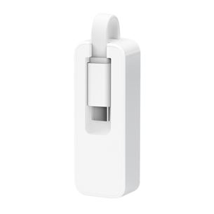 TP-Link UE300C, USB-C -> RJ45 Gigabit Ethernet, valge - Võrguadapter