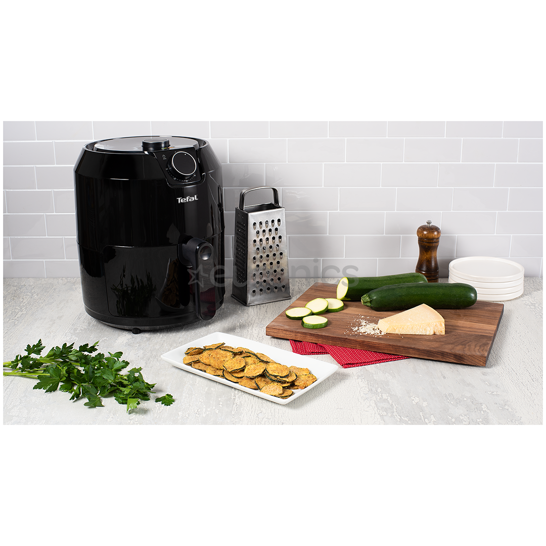 W, - Airfryer, Tefal | 1400 black EasyFry, Euronics EY2018