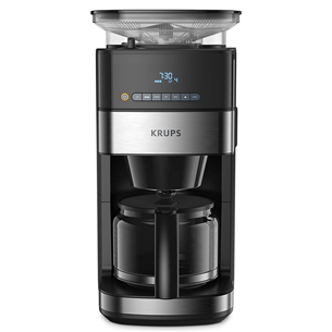 Krups Grind & Brew, 1.25 L, must - Filterkohvimasin veskiga