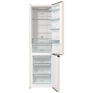 Gorenje, CrispZone, 331 L, kõrgus 200 cm, beež - Külmik