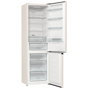 Gorenje, CrispZone, 331 L, kõrgus 200 cm, beež - Külmik