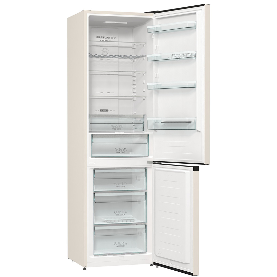 Gorenje, CrispZone, 331 L, height 200 cm, beige - Refrigerator