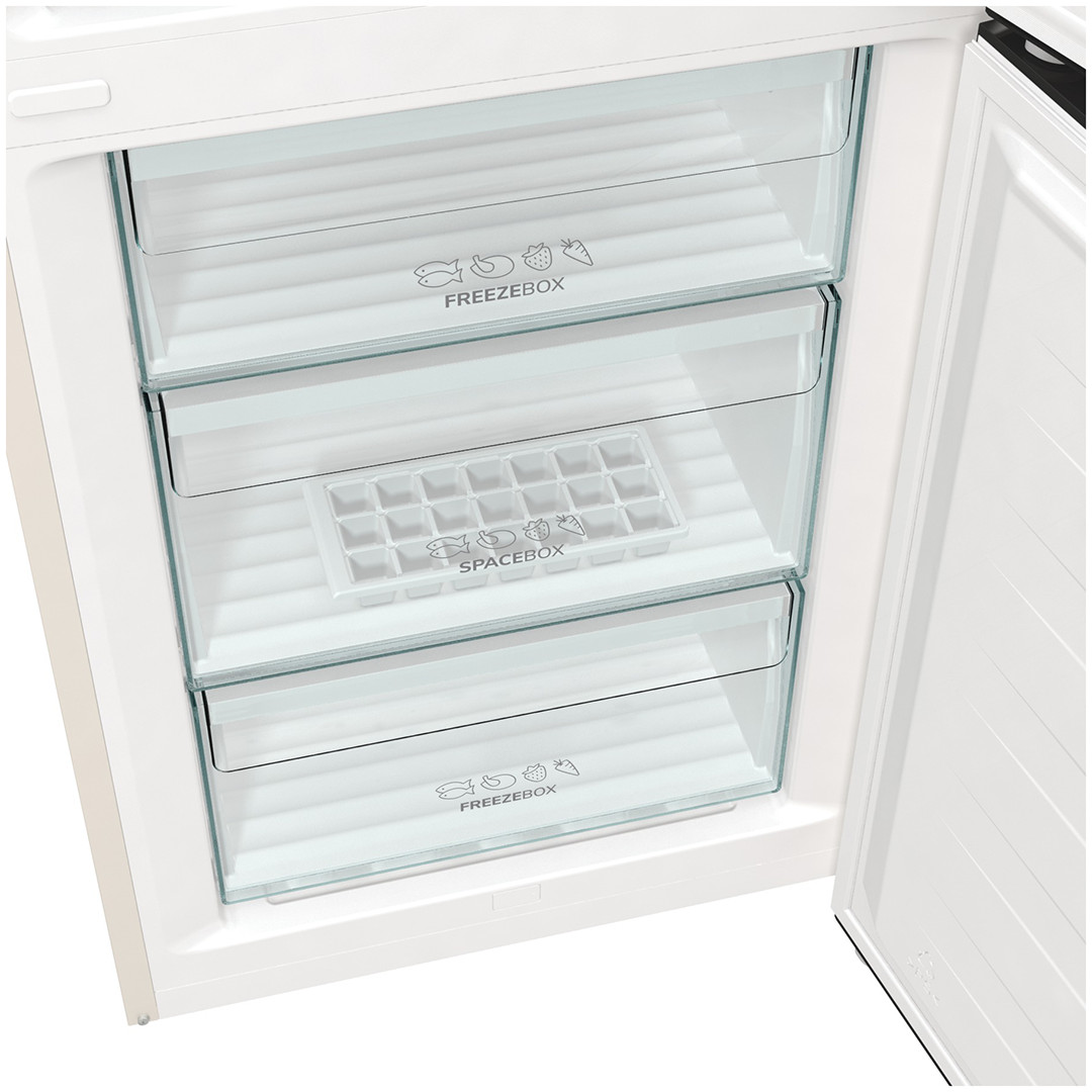 Gorenje, CrispZone, 331 L, height 200 cm, beige - Refrigerator