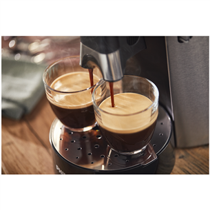 Philips Senseo Select, black/inox - Coffee pod machine