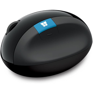 Microsoft Sculpt Ergonomic, must - Juhtmevaba optiline hiir