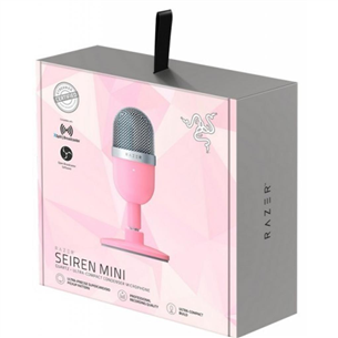 Razer Seiren Mini, USB, roosa - Mikrofon