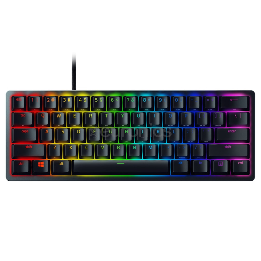Razer Huntsman Mini Razer Red Switch, SWE, must - Mehaaniline klaviatuur