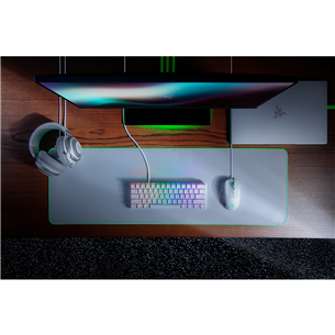 Razer Huntsman Mini Mercury Ed. Razer Red Switch, SWE, white - Mechanical Keyboard