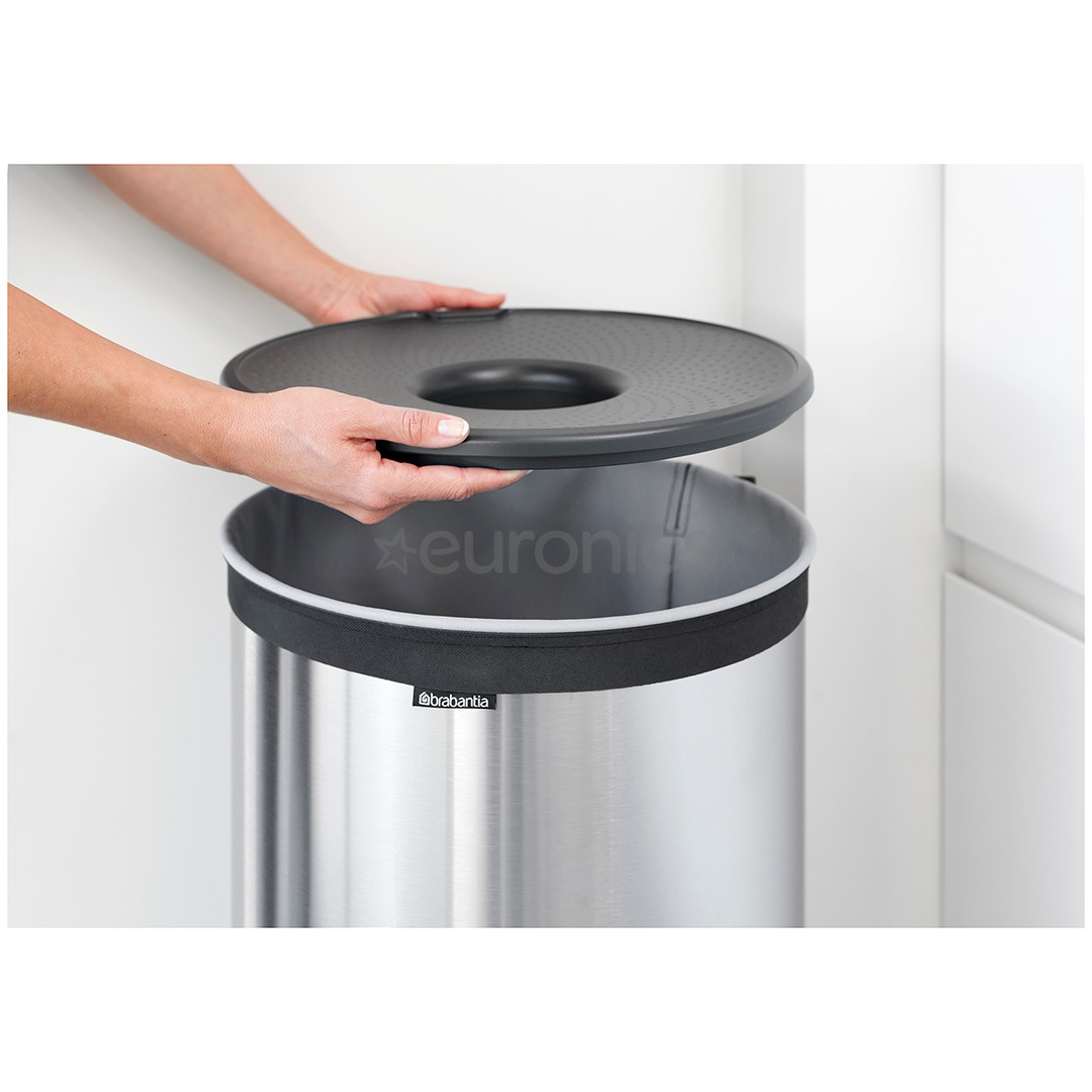 Корзина для белья с пластиковой крышкой Brabantia (60 л)