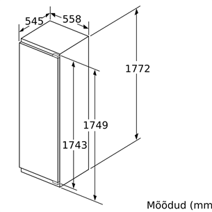 Built-in refrigerator Bosch (178 cm)