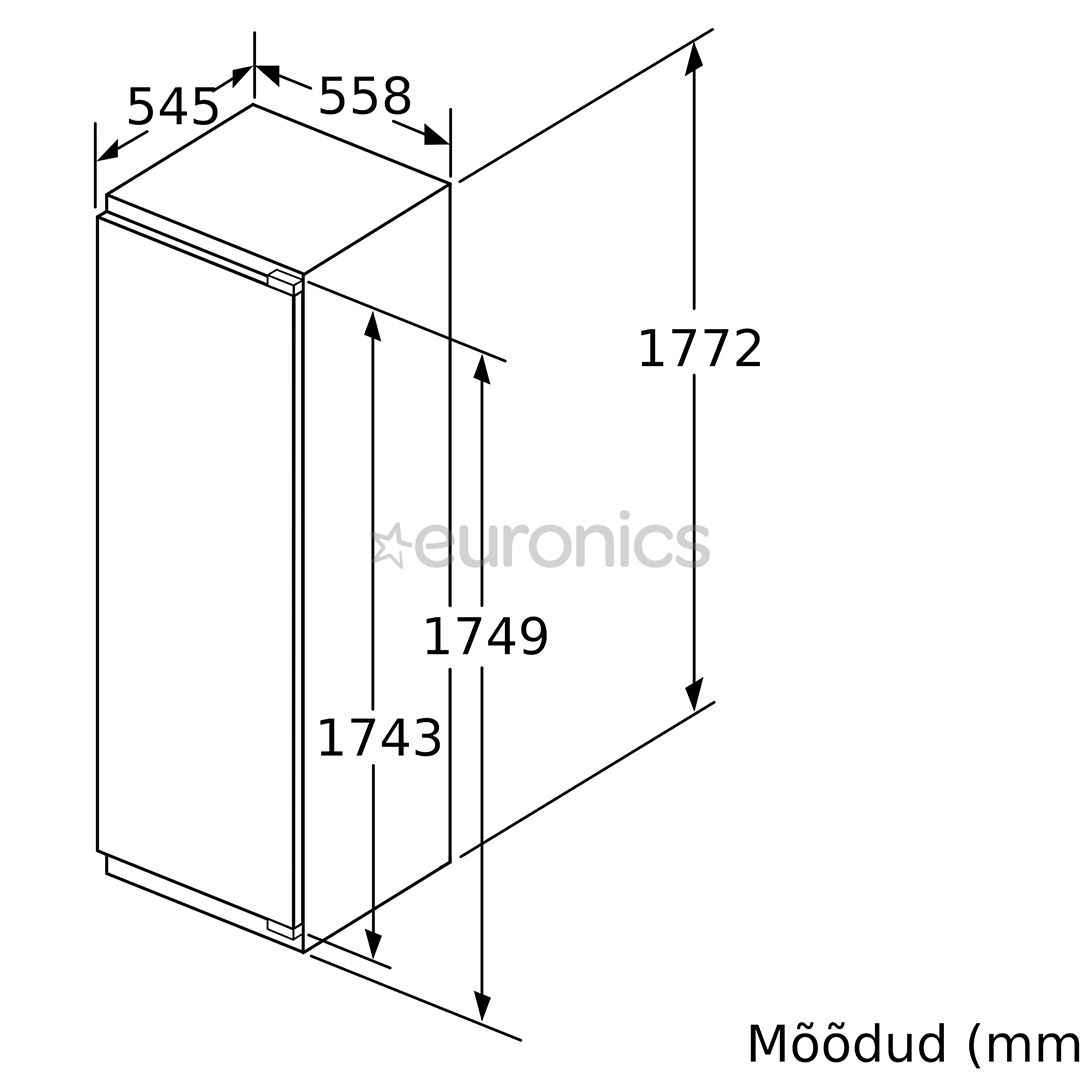Built-in refrigerator Bosch (178 cm)