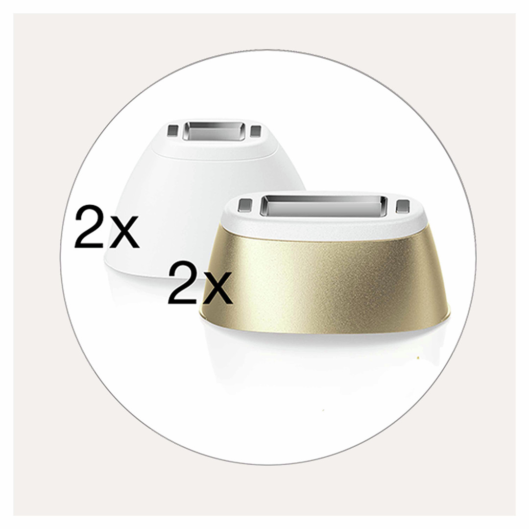 Braun Silk-expert Pro 5 + shaver Venus Extra Smooth + pouch, white/gold - IPL Hair Removal
