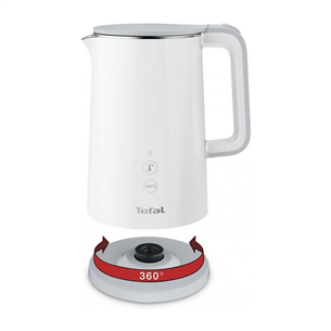 Tefal Sense, 1.5 L, variable thermostat, white - Kettle