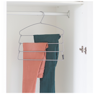 Brabantia, grey - Soft touch trouser hanger