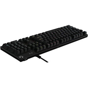 Logitech G512 Carbon Lightsynch, GX Brown, SWE, must - Mehaaniline klaviatuur