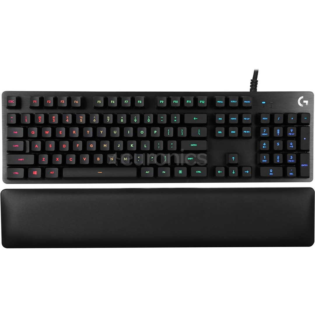 Logitech G513 Carbon Lightsync, GX Brown, SWE, must - Mehaaniline klaviatuur