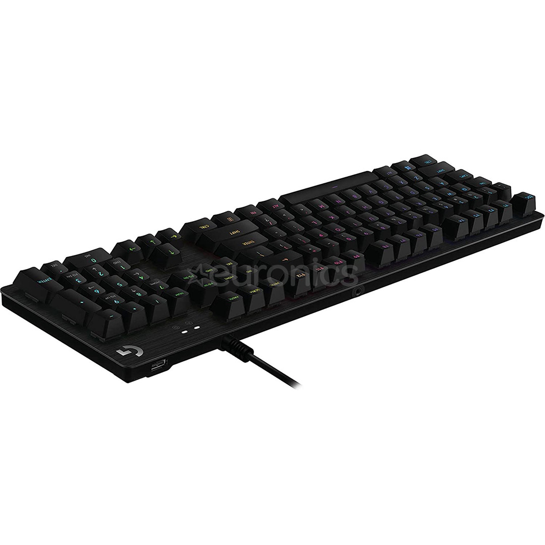 Logitech G513 Carbon Lightsync, GX Brown, SWE, must - Mehaaniline klaviatuur