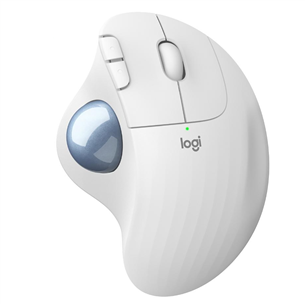 Logitech M575 Ergo Trackball, white - Wireless Optical Mouse