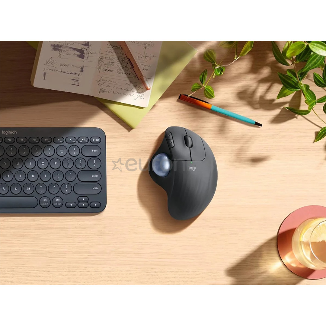 Logitech M575 Ergo Trackball, must - Juhtmevaba optiline hiir
