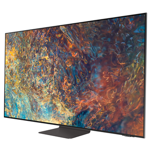 Samsung Neo QLED 4K UHD, 55'', jalg keskel, tumehall - Teler