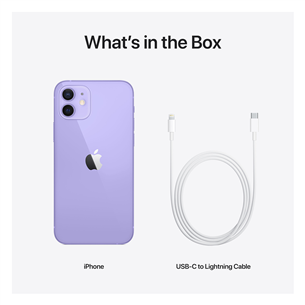 Apple iPhone 12, 128 GB, purple - Smartphone