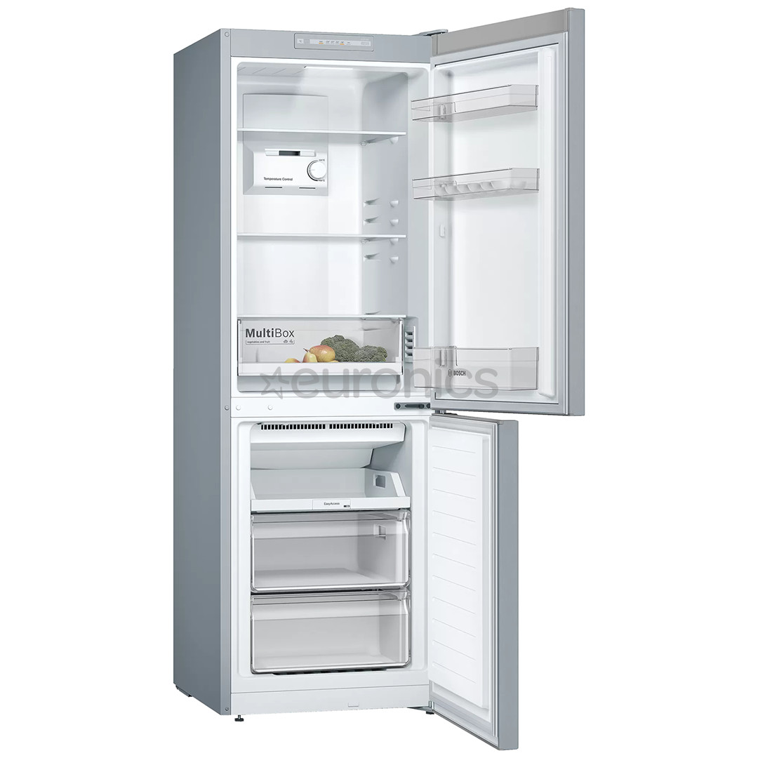 Bosch, 282 L, height 176 cm, inox - Refrigerator