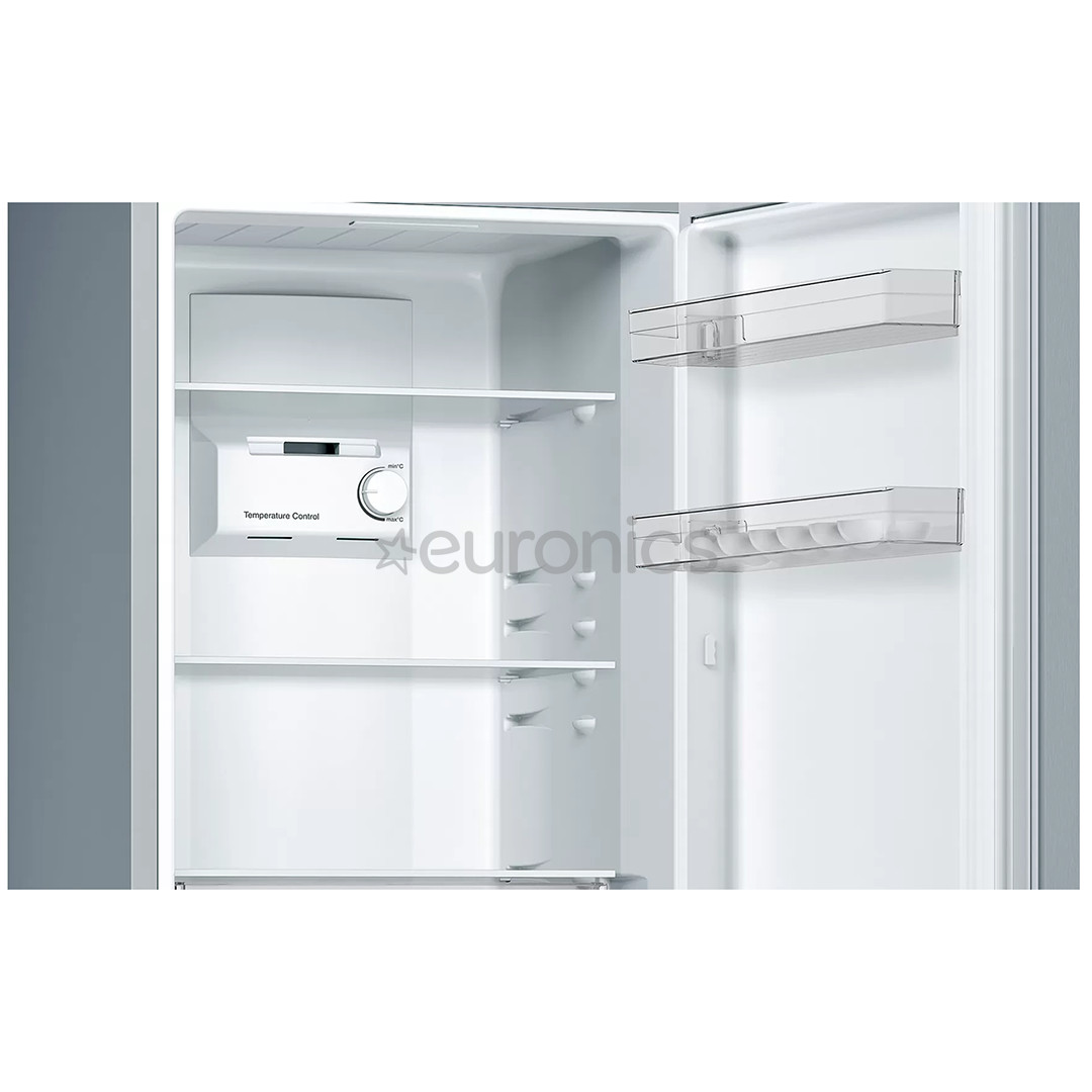 Bosch, 282 L, height 176 cm, inox - Refrigerator