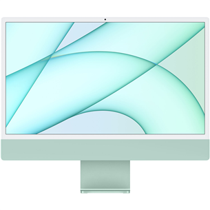 Apple iMac 24" (2021), M1 8C/7C, 8 ГБ, 256 ГБ, SWE, зеленый - Настольный компьютер "все в одном" MJV83KS/A