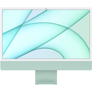 Apple iMac 24" (2021), M1 8C/7C, 8 GB, 256 GB, SWE, roheline - Kõik-ühes lauaarvuti