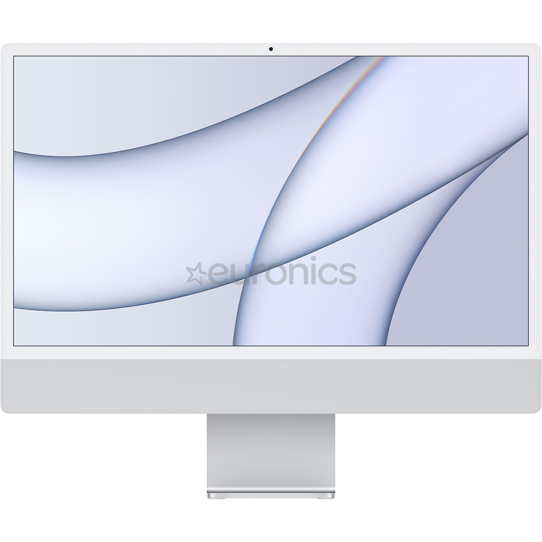 Apple iMac 24" (2021), M1 8C/8C, 8 GB, 256 GB, RUS, silver - All-in-one PC