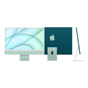 Apple iMac 24" (2021), M1 8C/8C, 8 GB, 512 GB, RUS, roheline - Kõik-ühes lauaarvuti