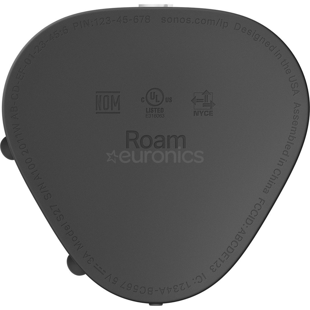 Sonos Roam, black - Portable Wireless Speaker