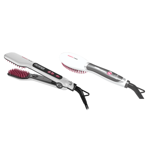 Hair straightening brush GA.MA Innova Duo + Innova Mini