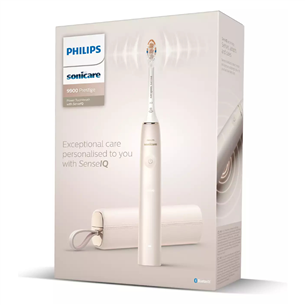 Philips Sonicare 9900 Prestige SenseIQ, travel case, gold - Electric toothbrush