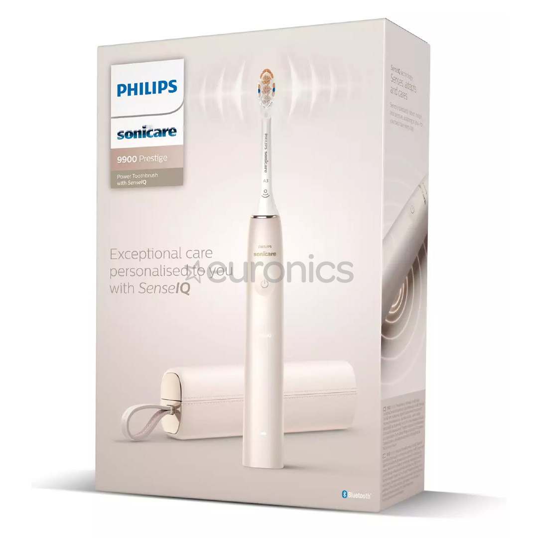 Philips Sonicare 9900 Prestige SenseIQ, футляр, золотистый - Электрическая зубная щетка