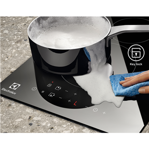 Electrolux, width 29 cm, frameless, black - Built-in Induction Hob