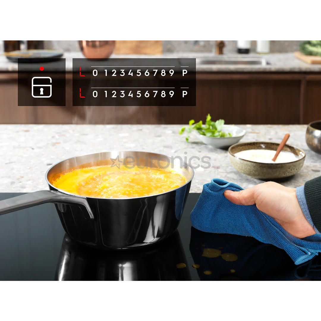Electrolux, width 29 cm, frameless, black - Built-in Induction Hob