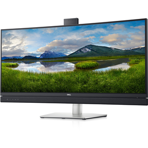 Dell C3422WE, 34", QHD, LED IPS, USB-C, videokonverents, nõgus, hõbe/must - Monitor